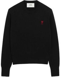 Ami Paris - De Coeur Wool Sweater - Lyst