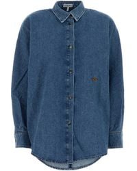 Loewe - Denim Oversize Shirt - Lyst