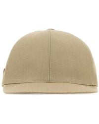 Prada - Sand Solid Baseball Hat - Lyst