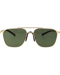 Giorgio Armani - Matte Pale Steel Sunglasses - Lyst
