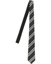 Saint Laurent - Jacquard Diagonal Striped Tie - Lyst