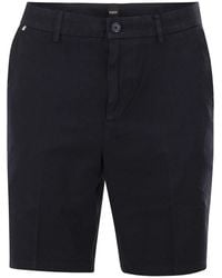 BOSS - Stretch Cotton Chino Shorts - Lyst