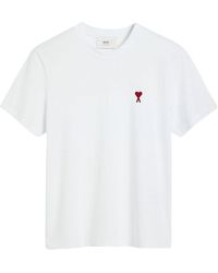 Ami Paris - Monogram Organic Cotton T-Shirt - Lyst