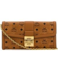 MCM - Printed Canvas Wallet - Lyst