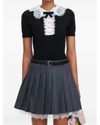 Self-Portrait - Lace Collar Top - Lyst