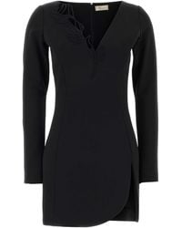 Blumarine - Stretch Crepe Mini Dress - Lyst