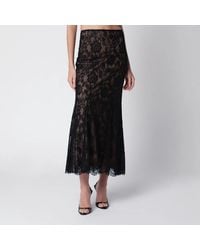 Self-Portrait - Self Portrait Lace Midi Skirt - Lyst