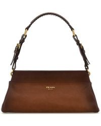 Prada - Leather Shoulder Bag - Lyst