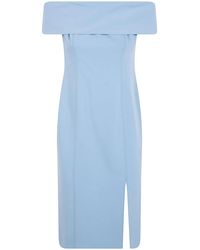 Ralph Lauren - Woven "Bodycon" Midi Dress - Lyst