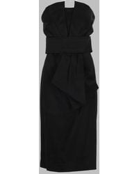 P.A.R.O.S.H. - P.A.R.O.S.H. Abito Midi Con Drappeggio - Lyst