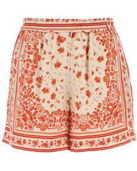 Fendi - Silk Shorts - Lyst
