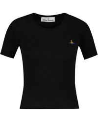 Vivienne Westwood - Bea Orb-Embroidered Short-Sleeve Top - Lyst