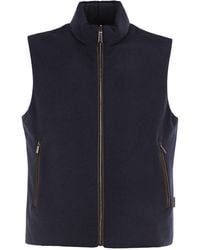 Moorer - Falieri Ls9 Reversible Virgin Wool And Cashmere Gilet - Lyst