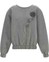 GIUSEPPE DI MORABITO - Removable Flower Application Sweatshirt - Lyst
