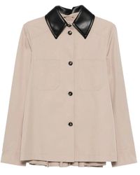 Max Mara - Cotton Blend Trench Coat - Lyst