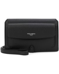 Dolce & Gabbana - Dolce & Gabbana Leather Pouch - Lyst