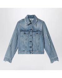 Acne Studios - Distressed Denim Jacket - Lyst
