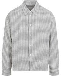 Studio Nicholson - Parchment Nostra Long Sleeve Shirt - Lyst