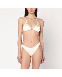 VENUJA - Butter-Coloured Triangle Two-Piece Bikini - Lyst