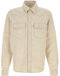 Fendi - Sand Denim Shirt - Lyst
