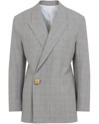 Bottega Veneta - Silt Stucco Prince Of Walles Jacket - Lyst