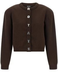 ROTATE BIRGER CHRISTENSEN - Rotate Birger Christensen 'Firm Knit' Cardigan - Lyst