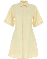 Ami Paris - Pastel Wool Shirt Dress - Lyst