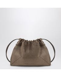 Brunello Cucinelli - Suede Bc Duo Pouch Bag With Monile - Lyst