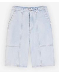 Maison Kitsuné - Maison Kitsuné Denim Workwear Bermuda - Lyst