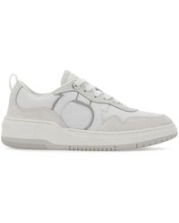 Ferragamo - Gancini Leather Sneakers - Lyst