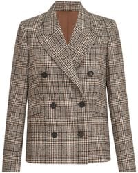Brunello Cucinelli - Double-Breasted Jacket - Lyst