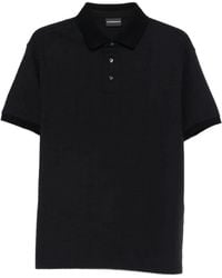 Emporio Armani - Logo Cotton Polo Shirt - Lyst