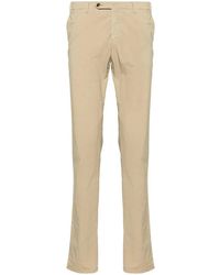 PT01 - Double Dye Stretch Light Popeline Slim Flat Front Pants - Lyst