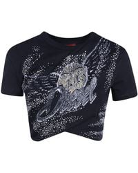 DIESEL - "Wincy" Cropped Tee - Lyst