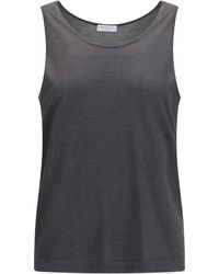 Brunello Cucinelli - Luminous Knit Tank Top - Lyst