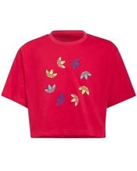 adidas Originals - Cropped T-Shirt - Lyst