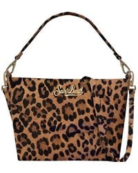 MC2 Saint Barth - Leopard Print Shoulder Bag - Lyst