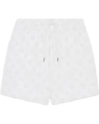CASABLANCA - Floral Trim Classic Shorts - Lyst