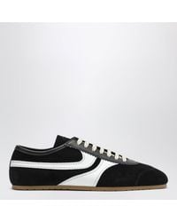 Dries Van Noten - Suede And Leather Low-Top Sneakers - Lyst