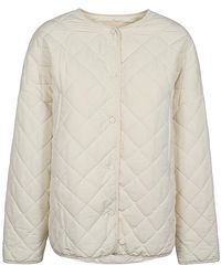 Sandbeige - Quilted Nylon Jacket - Lyst