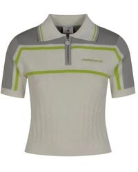 CASABLANCA - "Tennis Polo" Cropped Shirt - Lyst