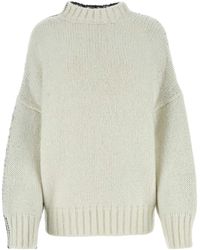 JW Anderson - Jw Anderson Two-Tone Acrylic Blend Sweater - Lyst