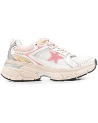 Golden Goose - Chunky Mesh Sneakers With Metallic Accents - Lyst