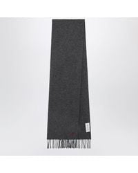 Ami Paris - Wool Scarf With Ami De Coeur - Lyst