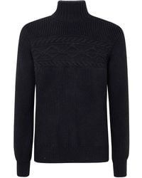 ZEGNA - Pure Wool Pearl Stitch High Neck - Lyst