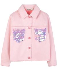 Billieblush - Giacchetto Di Jeans Con Paillettes - Lyst