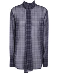7 For All Mankind - Long Sleeves Bow Shirt - Lyst
