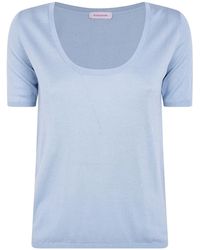 Rossopuro - Short Sleeved U Neck T-Shirt - Lyst