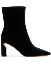 McQueen - Fabric Ankle Boots - Lyst