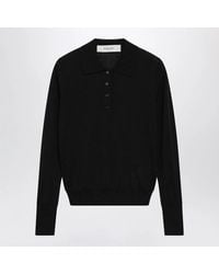 Golden Goose - Virgin Wool Long-Sleeved Polo Shirt - Lyst